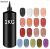 Eleanuos Wholesale 1kg No Wipe Top Coat Super Quality Soak Off UV LED Rubber Base Refill Matte Top Professional Nail Salon Use 4