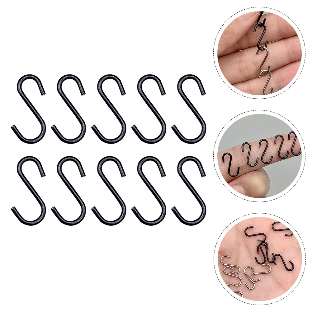 

10Pcs Hook Hanging Hangers Pan Pot Holder Perfect Rack Hooks for Pan Pot Coat Bag Plants in Kitchen Work Shop Bathroom Bedroom