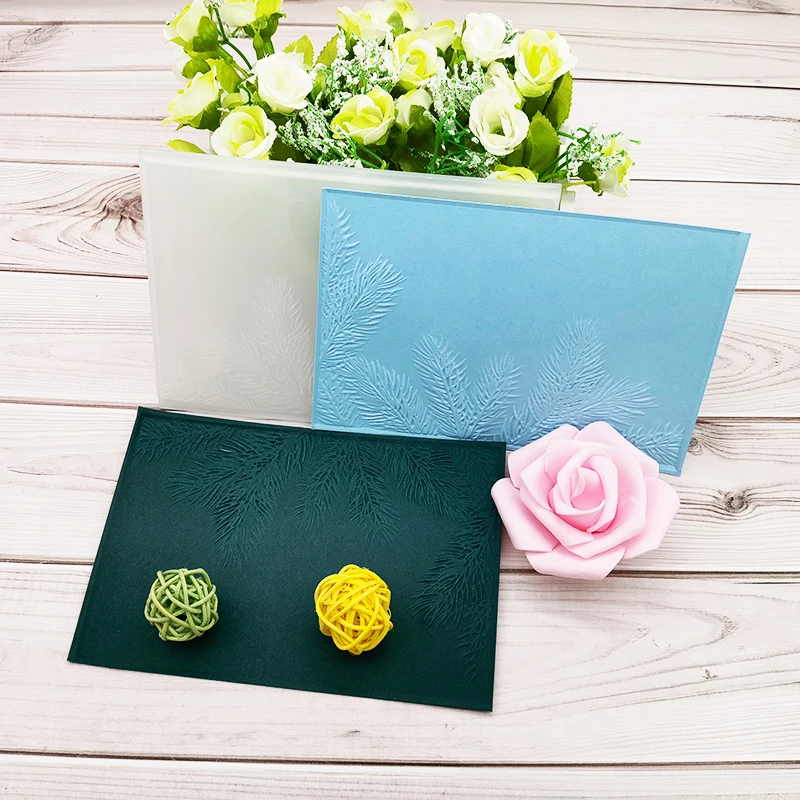 The Latest 3-d Textured Gradient Embossed Folder In 2022 - Tim Holtz's Pine Branches For Handmade Brick Wall Pebble Leaves And L