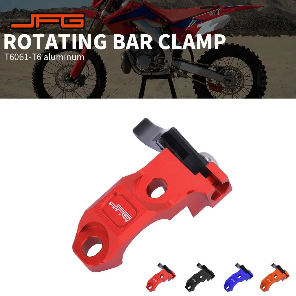 CNC Rotating Bar Clamp Hot Start Lever For Honda YAMAHA SUZUKI Kawasaki Dirt Pit Bike JFG motorcycle clamp accessory