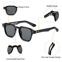 Lunettes de soleil carrées classiques CATERSIDE pour hommes, monture avec insert central, lunettes de soleil de luxe pour femmes, idéales pour les voyages, la plage, les fêtes, les festivals, cadeaux 6