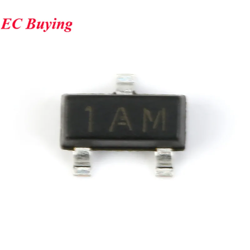 MMBT3904 1AM MMBT5551 G1 MMBT3906 2A MMBT5401 2L MMBTA42 1D MMBTA92 2D SOT-23 SMD Transistor Triode 100pcs/lot bjt transistor transistors kit mosfet transistor