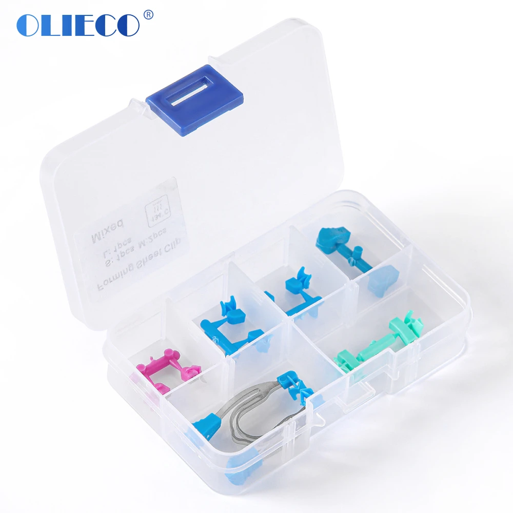Dental Matrix Sectional Contoured Clamps Wedges Metal Spring Clip Rings