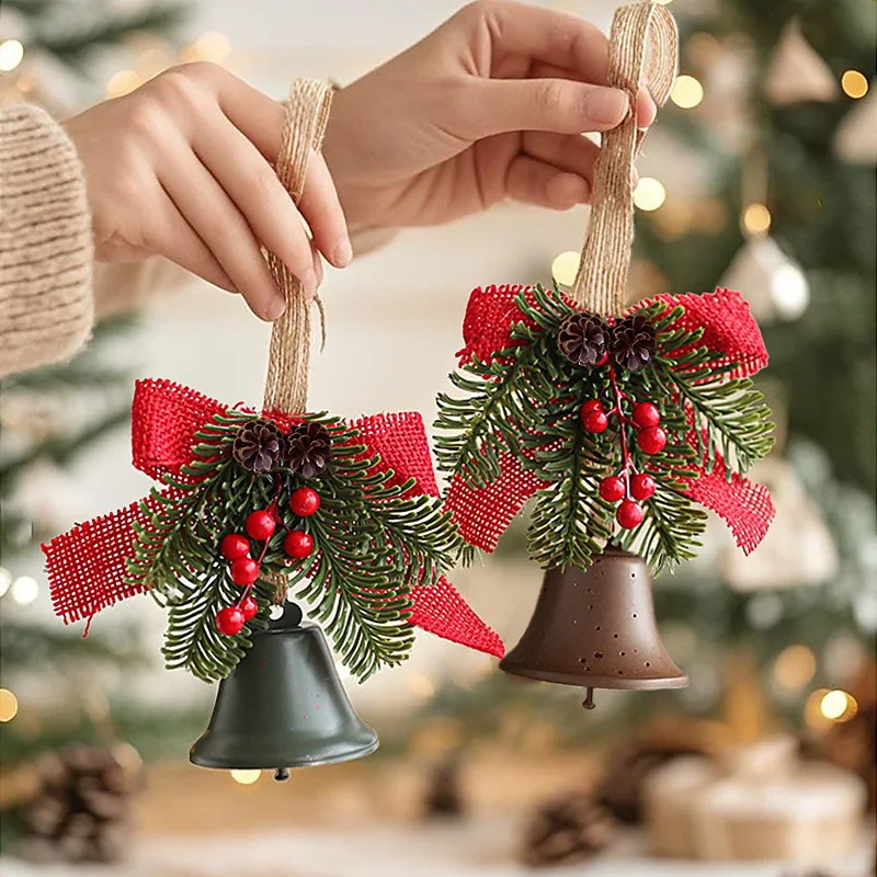 Versatile Red Fruit Pine Branch Pinecone Pendant Door Hanging Christmas Decorations Christmas Tree Hanging Decorations