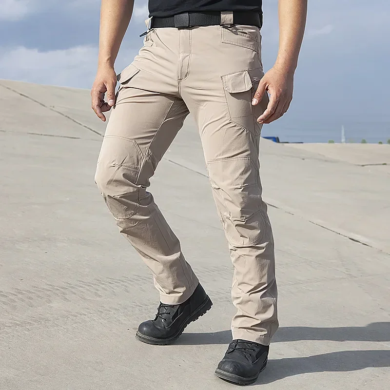 Men's Anti-scratch Tactical Pants Elasticity Hiking Trousers Men Waterproof Hunting Fishing Camping Pants Wear-resistant