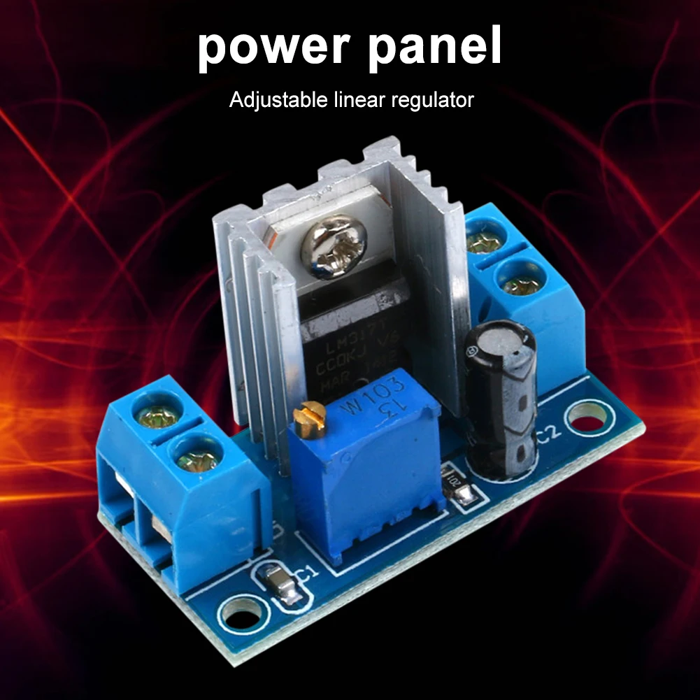 Adjustable Voltage Regulator Power Supply Buck Step Down LM317 DC-DC Converter Input 4.5V-40V Voltage Stabilizer for MP3 MP4 PSP