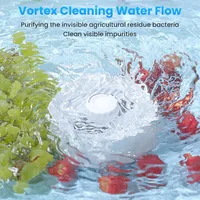 Fruit and Vegetable Washing Machine. Rotatable Fruit and Vegetable Purifier. The Fruit Cleaner Device Automatically Turns on in 2