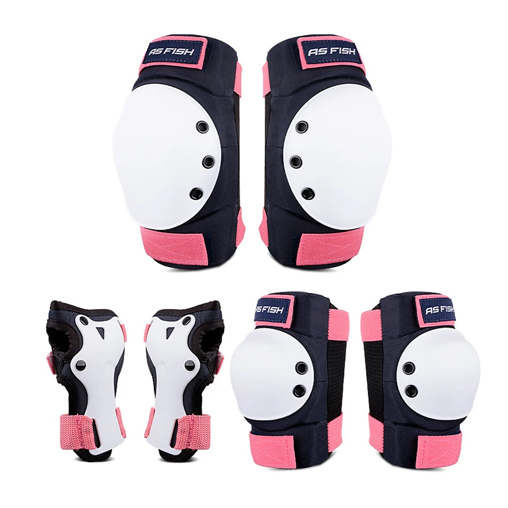 Bmx Bike Adult Kids Knee Pads And Elbow Pads Set 3-in-1 Protective