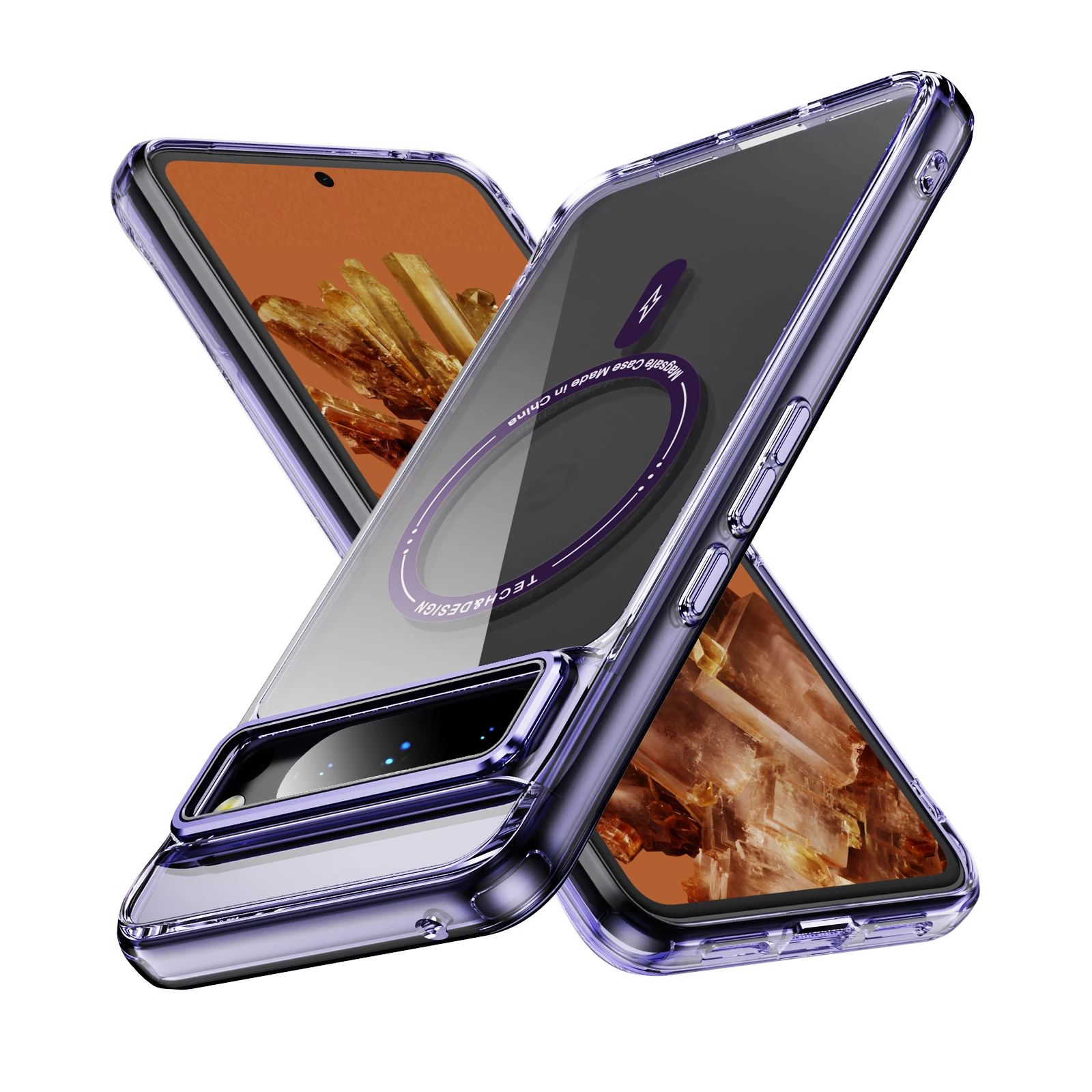 Clear Magnetic Phone Case with Shockproof Slim Protection