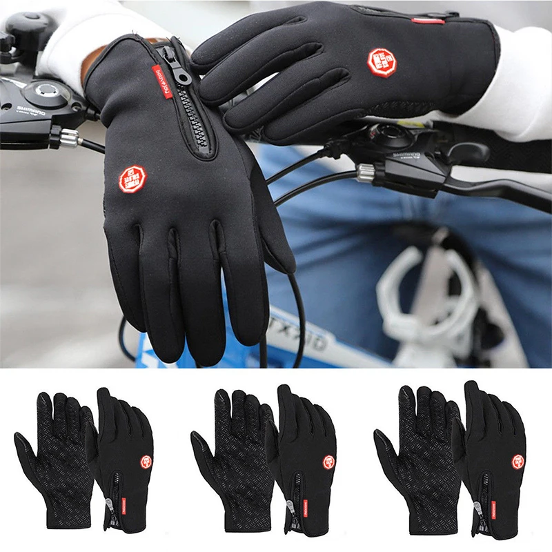 Guantes De Invierno Térmicos Con Pantalla Táctil - Hombre/mujer, Falsos Cuero, Antideslizantes, A Prueba De Viento Y Frío