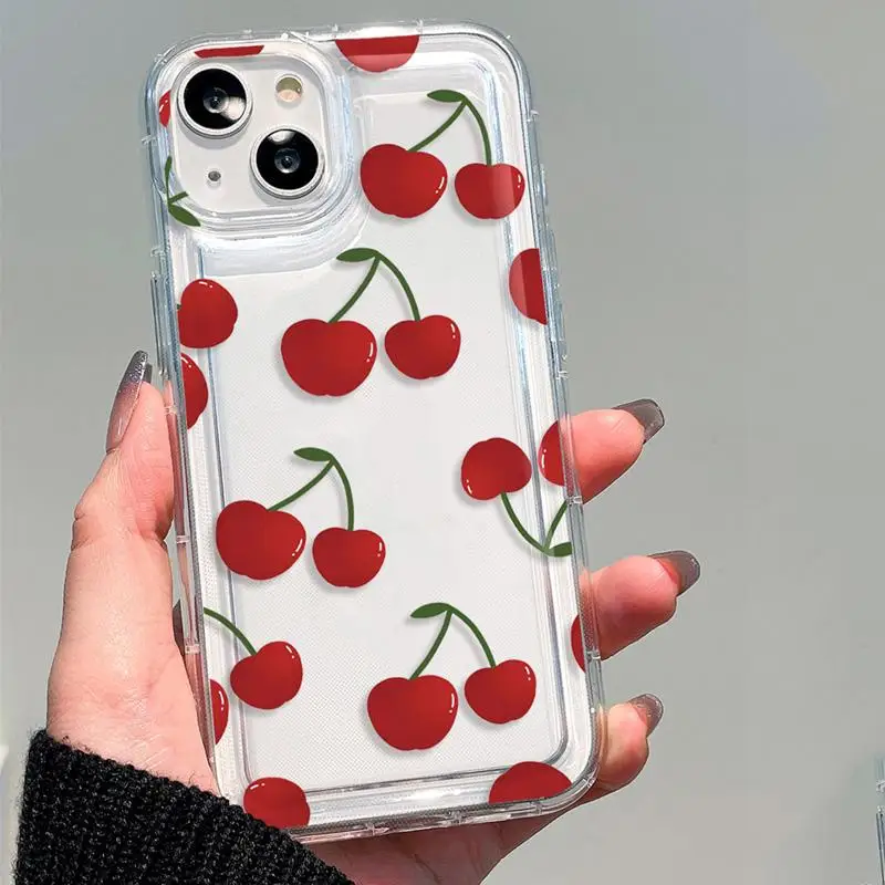 Clear Case with Small Flower Daisy Pattern