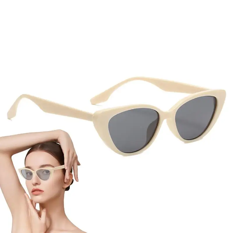 

Sexy Cat Eye Triangle Sunglasses Retro Female Eyewear Anti-UV Sun Glasses Polarized Streetwear Trending Fashion Ladies Glasse