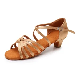 New arrival Ballroom Girl Dance Shoes children Low Heel Ladies Women Latin Dance Shoes Women Professional Dancing Shoes26-40