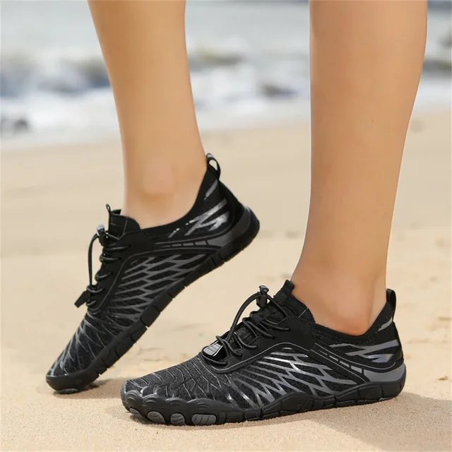 Zapatos acuáticos para mujeres y hombres, zapatos de agua descalzos, antideslizantes, de secado rápido, para exteriores, playa, aguas arriba, zapatos de natación, zapatillas Unisex 4