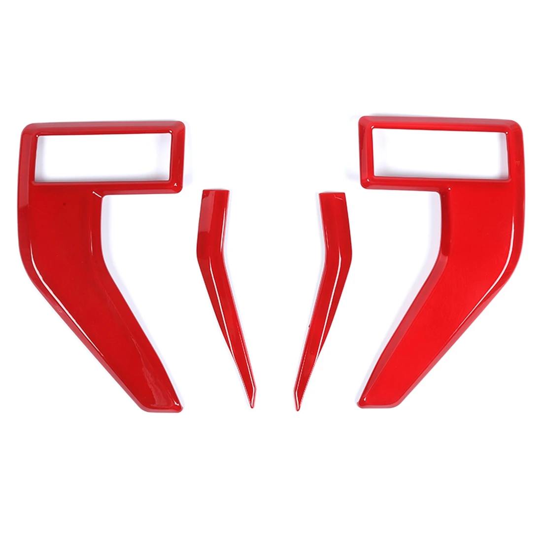 

Car Side Vent Fender Badge Emblem Cover Trims Decorative for Ford F150 F-150 2021 2022 Accessories , Red