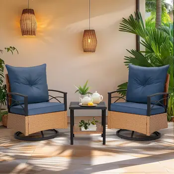 3-Piece Swivel Patio Set 1