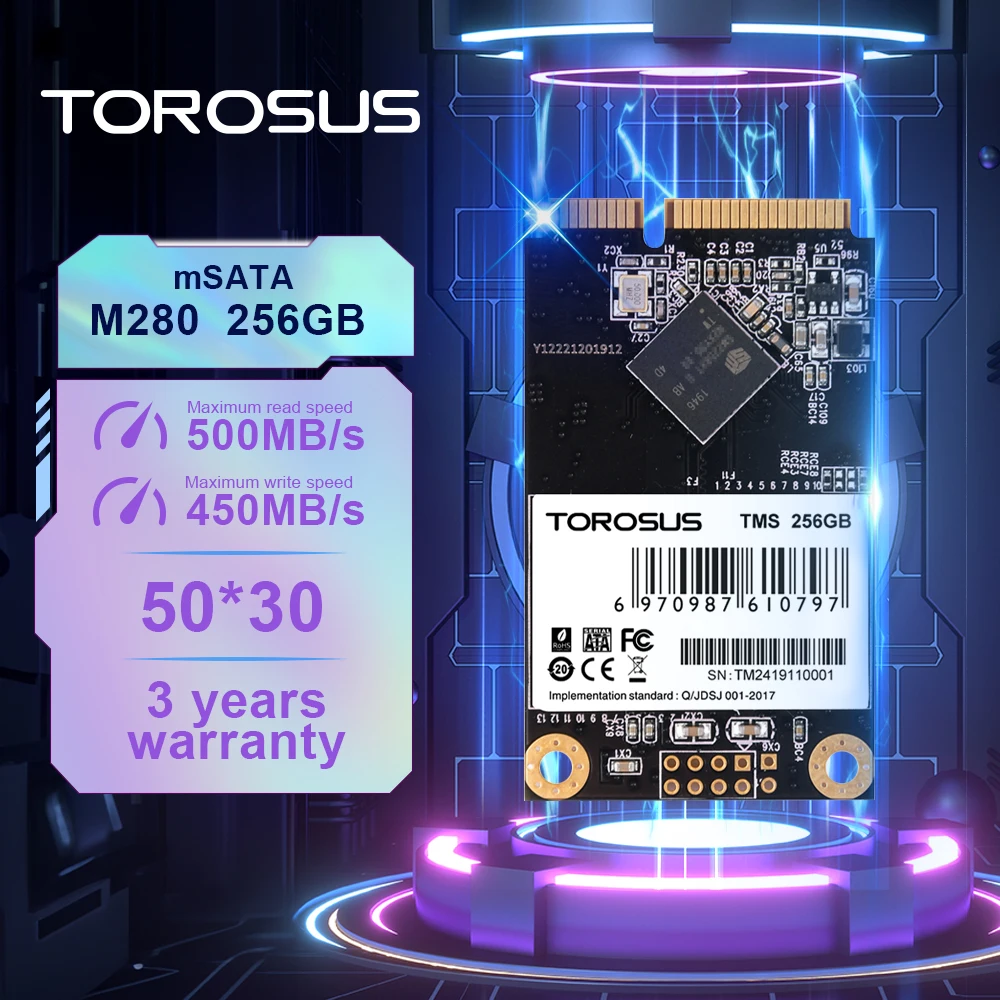Torosus Msata Ssd 120Gb 240Gb 480Gb 1Tb Mini Disco Sata Hd Hdd Disco Rigido Interno A Stato Solido Per Server Laptop