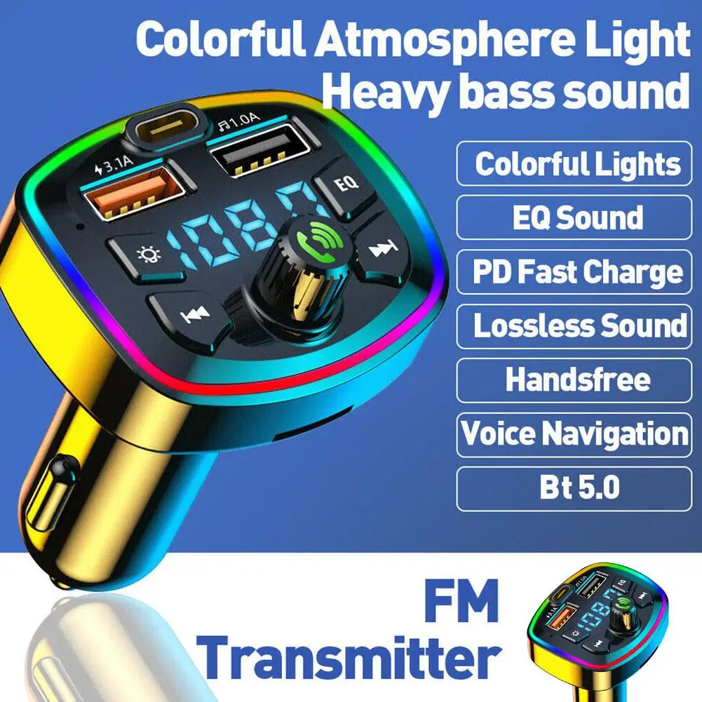 Bluetooth FM Transmitter & Dual USB Fast Charger