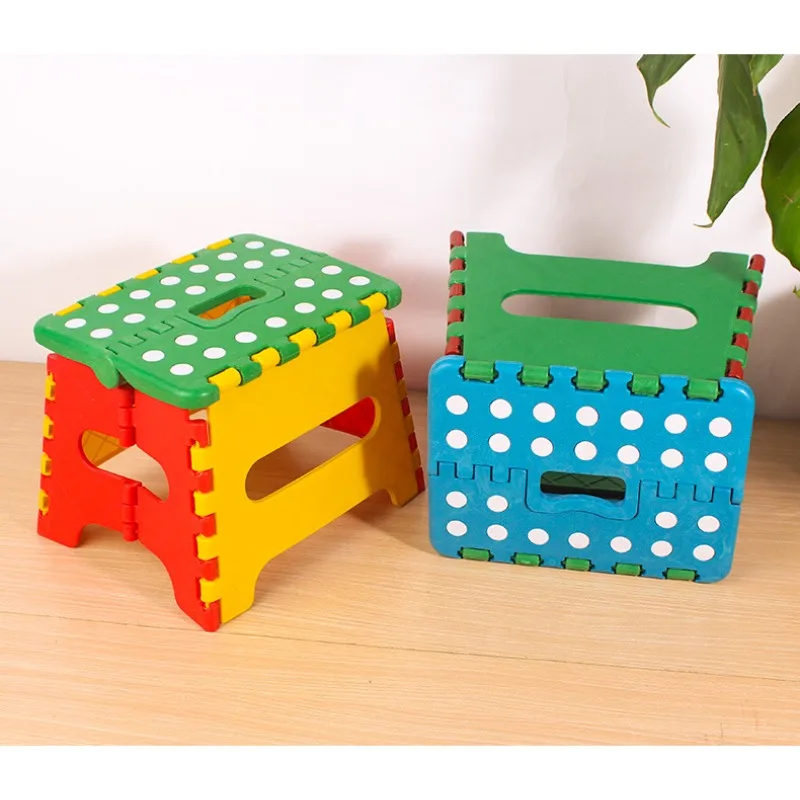1PCS New Folding Step Stool Folding Portable Chair Seat for Home Bathroom Kitchen Garden Camping Kids and Adults Use Chair Seat