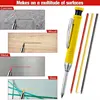 Mechanical Woodworking Pencil With Cap And 2.8mm Lead Solid Deep Hole Woodworking Mechanical Pencil Marker For Architects 4