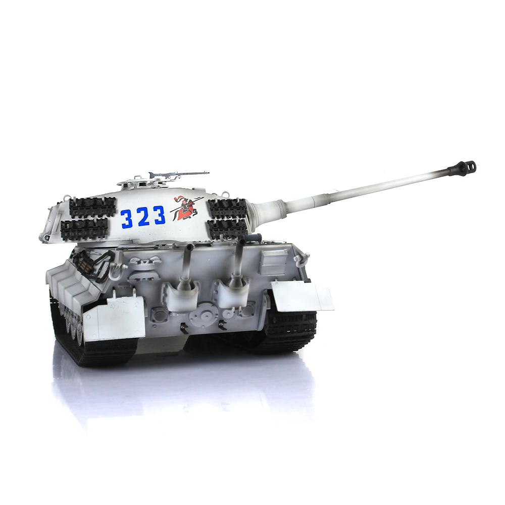 Toys 1/16 HENG LONG FPV 7.0 Customized King Tiger RC Tank 3888A Barrel Recoil Controlled Panzer TH17558-SMT4 6
