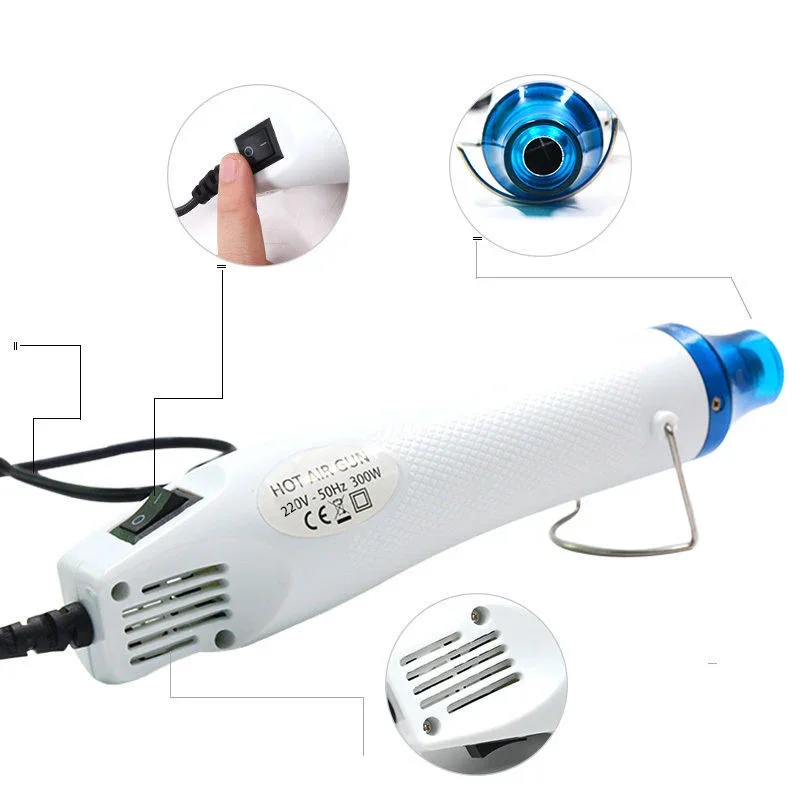 Hot Air Gun 220V Soldering Temperature Blower DIY Crafts Electric For Shrink Tubing Car Wrap