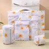Portable Washing Machine Laundry Bags Printing Mesh Wash Bag Clothing Organizer Foldable Laundry Wash Bag Home 4