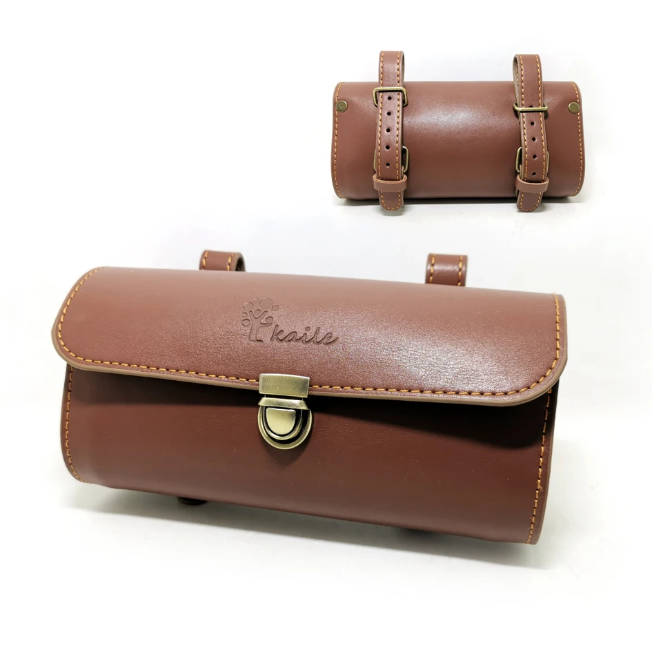 自転車用のレトロな合成皮革バッグ,自転車用にパーソナライズ