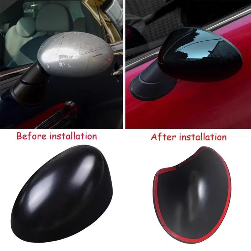 미니 F54 F55 F56 F57 F60 2014 2015 2016 2017 2018용 자동차 좌우측 사이드미러 커버 쉘 캡 하우징