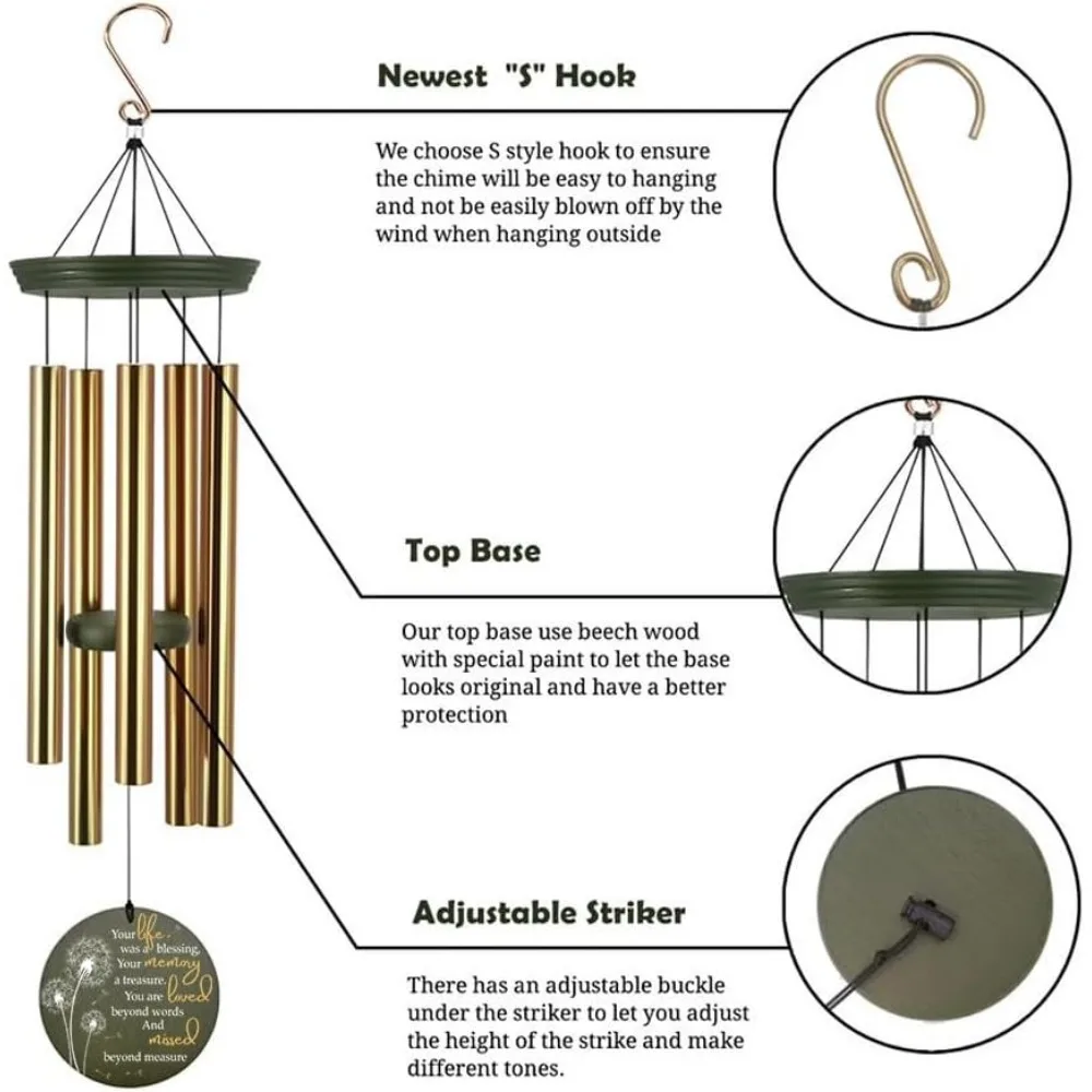Customized Memorial Wind Chimes 3