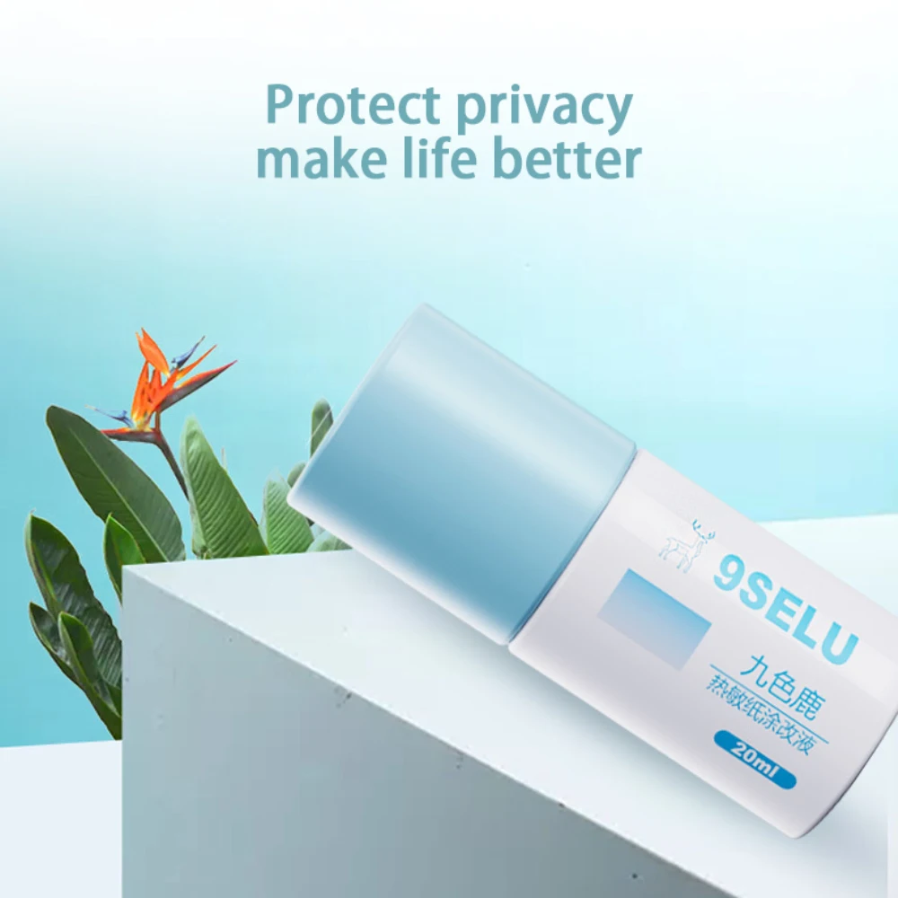 10/20ml Privacy Guard Thermal Paper Privacy Eraser Office Data Protection Information Correction Glue Stick Identity Security thermal paper correction fluid thermal paper eraser pen