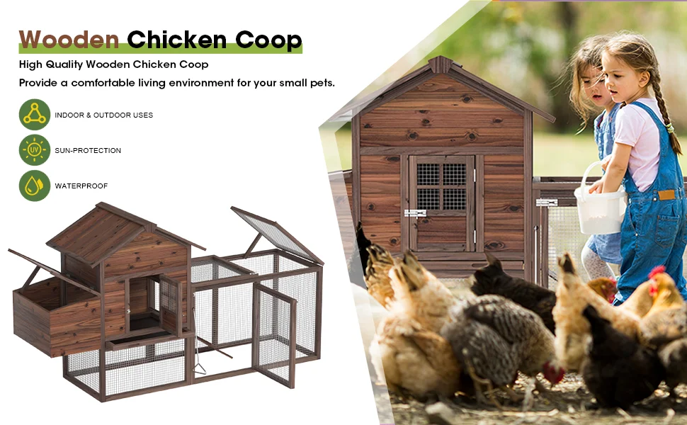 wooden chicken coop
