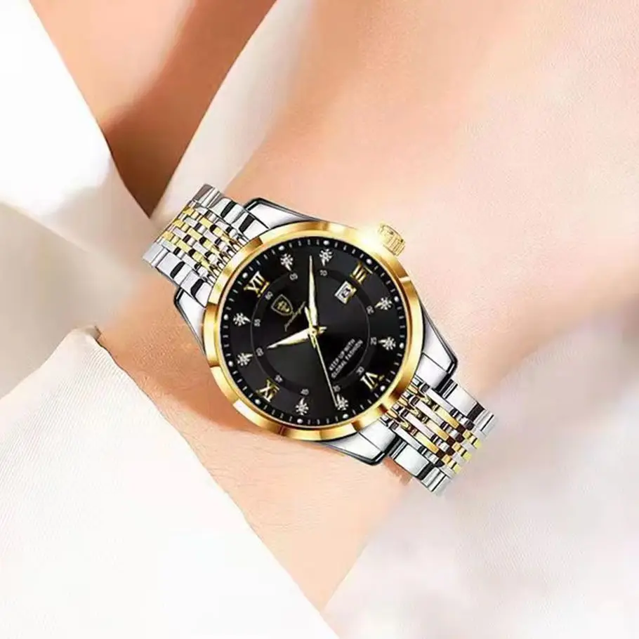 Poedagar Fashion Classic Woman Watch Waterproof Stainless Steel Luminous Date Exquisite Ladies Wristwatch Quartz Women’s Watches, Alina Gadgets