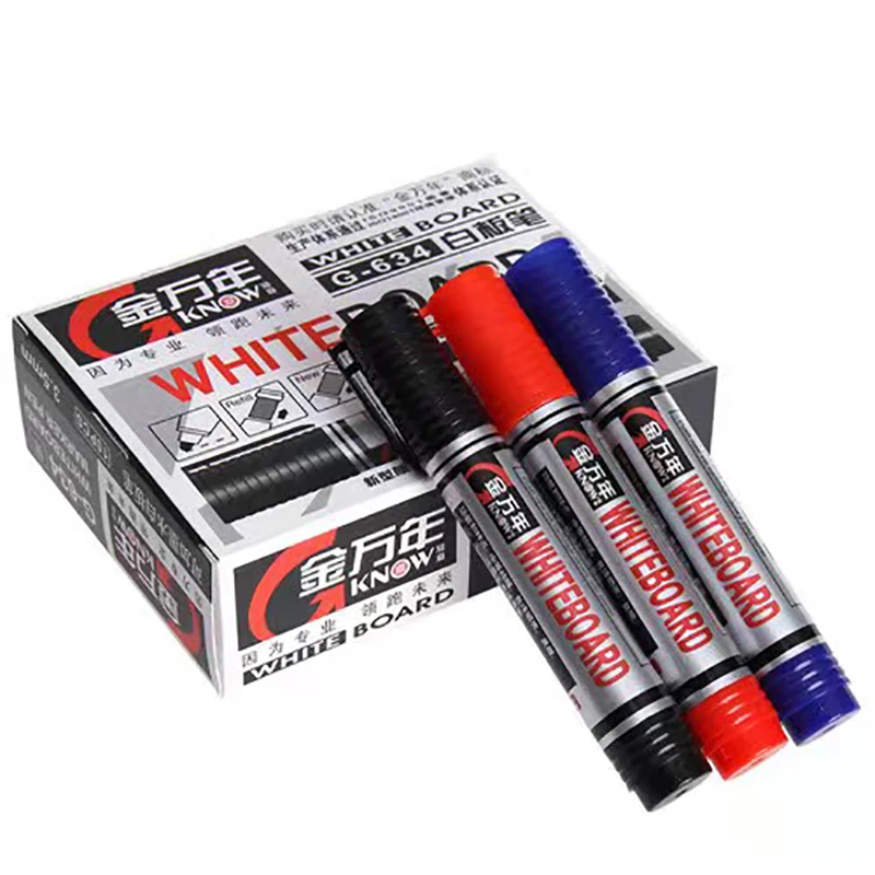 Refillable Whiteboard Markers-3mm Chisel Tip, Black Red Blue, High-Capacity Water-Based Ink, Easy to Erase, Ideal for Office &