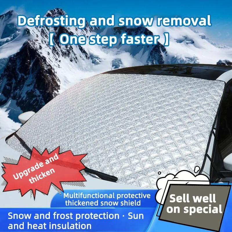 Car Parasol Front Windshield Sunshade Car Anti-exposure Heat Insulation Anti-snow Anti-icing Cover Front Parasol Window Car Clothing Cover