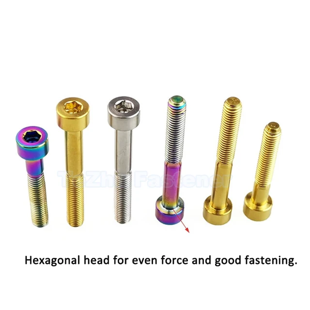 Bulloni Titanio M5 Bulloni M5 In Titanio Testa Tappo - Lunghezze