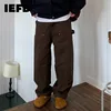 IEFB High Street Men Denim Pants Washed Casual Straight Bottom Wide Leg Loose Male Solid Color Jeans Autumn Fashion 2024 9C7810 1