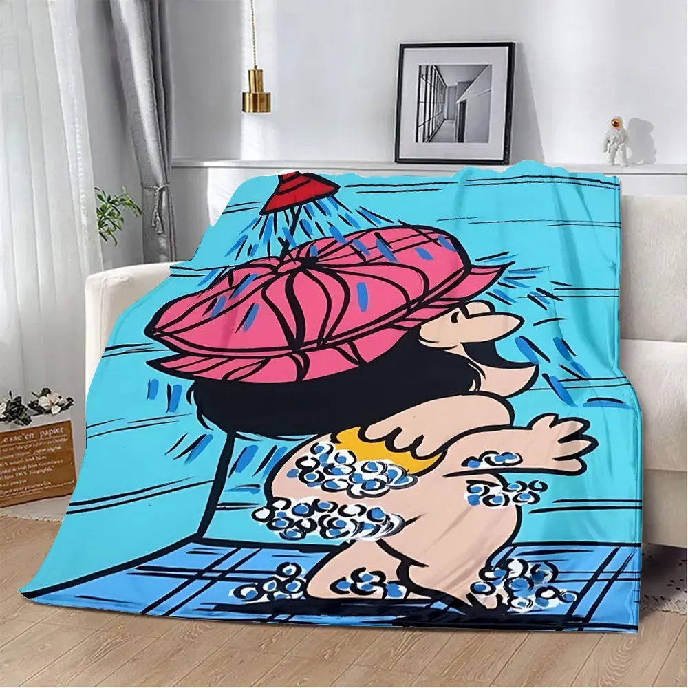 Hot Comics Cute Mafaldas Printed Blanket Picnic Blankets Warm Blanket Soft and Comfortable Blanket Home Travel Birthday Gift 2