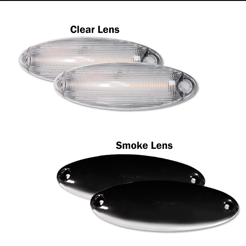 3 Amber LED Reflector Cab Light For 2008-2017 Freightliner Cascadia - Clear Lens, 36952 - View #12