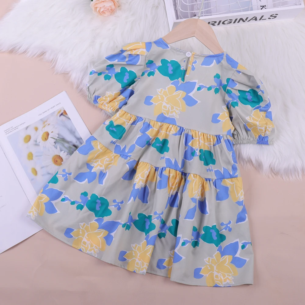 Fall 2023 New Baby Dress For Girl Floral Print Birthday Dresses Long Sleeve  Fashion Cute Princess Cloth Toddler Spring Clothing - Girls Casual Dresses  - AliExpress