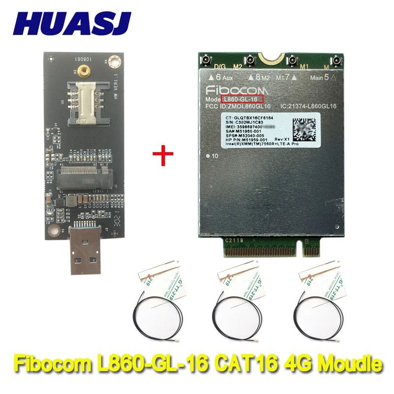 Huawei-fibocom L860-gl16 Cat16 4g Intel Xmm 7560r Mais Lte-a Pro hp Elitebook 865 845 840 835 g9 M52040005 - Imagem 3