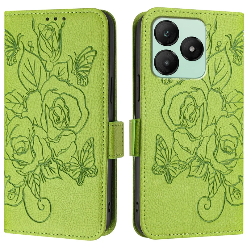 Floral Wallet Flip Case with RFID Blocking - Leather Phone Cover