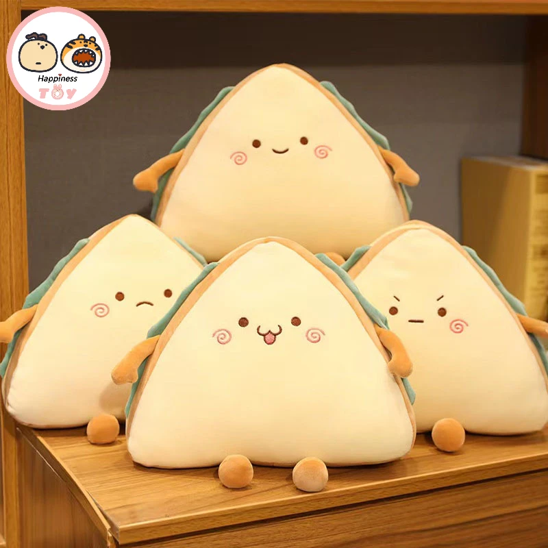 

Funny Simulation Food Sandwich Plush Toy Cute Bread Stuffed Doll Soft Nap Sleep Pillow Sofa Bed Cushion Creative Birthday Gift