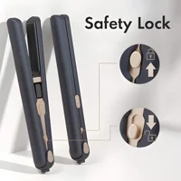 2 in 1 Wireless Hair Straightener Curler with Type-C Charging Rechargeable Perfect Portable Tool for Travel and Dorms 1