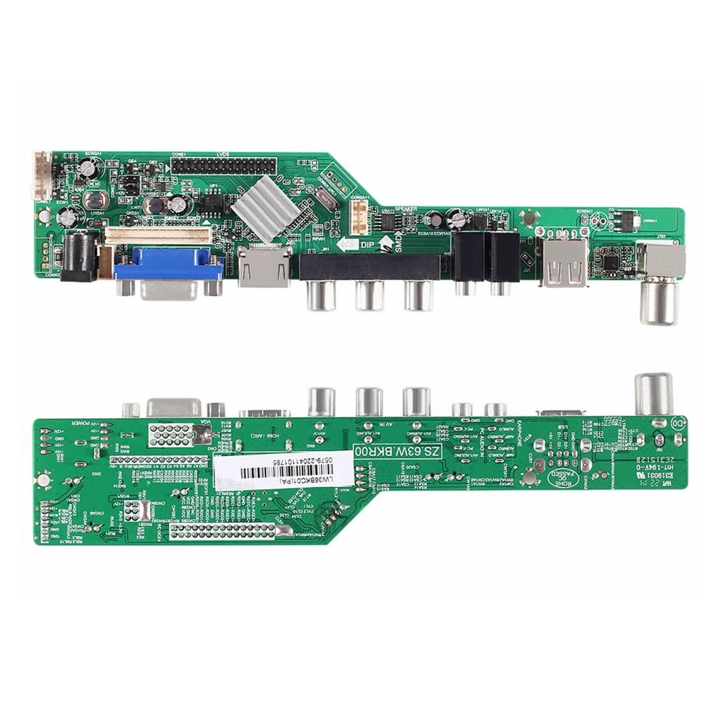 Electronic component electronic components 3663 TV Controller Driver Board universal scaler kit Digital Signal DVB-T2 DVB-T/C Universal LCD UPGRADE 3463A with lvds