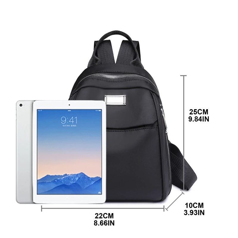 Women Backpack Purse Nylon Rucksack Lightweight Fashion Casual Travel Ladies Shoulder Bag for Teenager Daypack 6