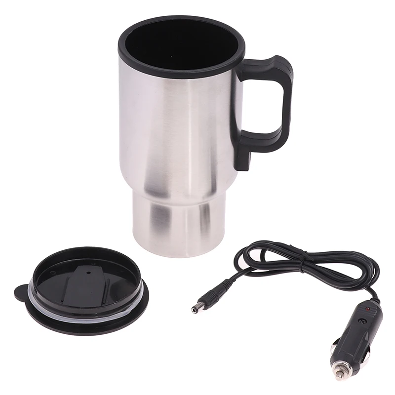 12V 450ml 스테인리스 차량용 히팅 컵 전기 히팅 차량용 주전자 커피 히팅 머그 USB 히팅 차량용
