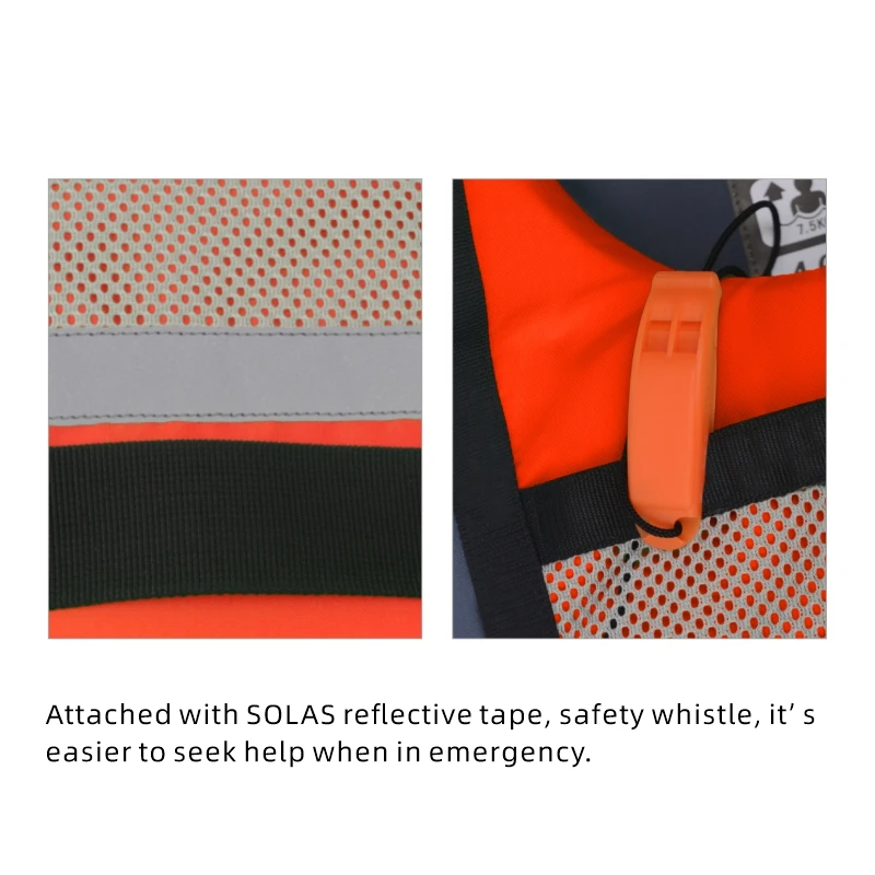 Gilet De Sauvetage Gonflable - VINGVO - Pour Adulte - étanche Et Durable - Avec Sifflet