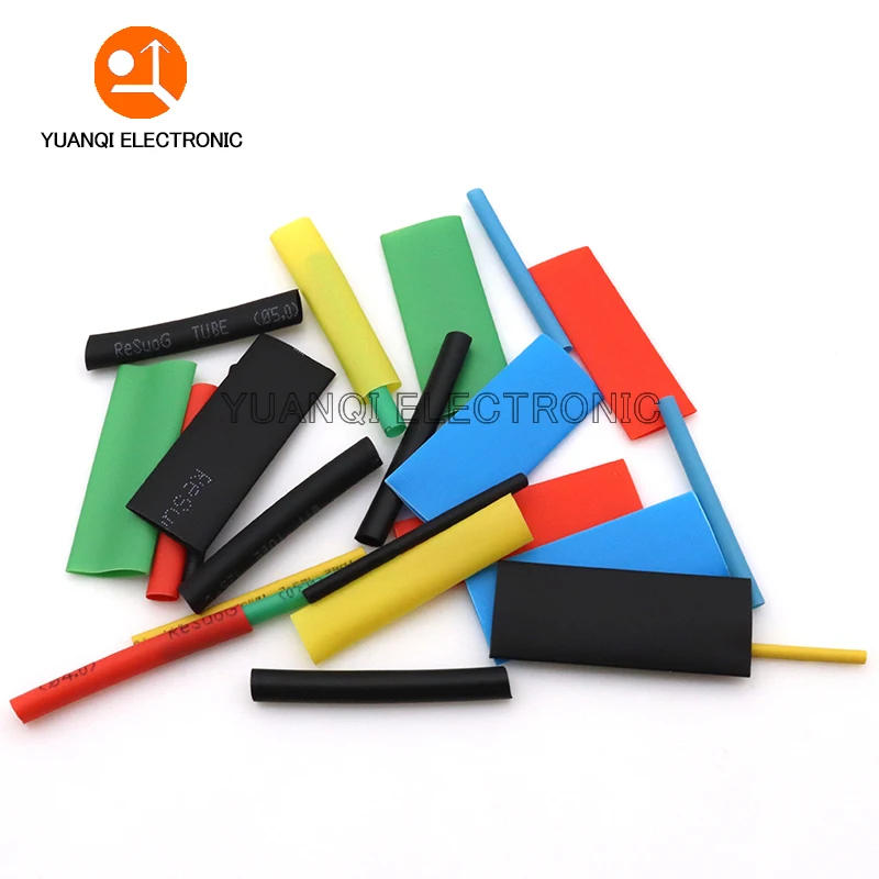 530 PCS Set Polyolefin Shrinking Assorted Heat Shrink Tube heat shrink tubing Wire Cable Insulated Sleeving Tubing Set 2:1 Waterproof Pipe Sleeve