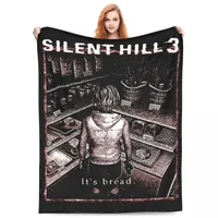 It's Bread Silent Hill 3 Throw Blanket Flannel Home Heather Throw Blankets Cozy Super Soft for Couch Bedspread  sumikko gurashi 2
